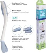 Juvo Toilet Aid - Personal Bottom Wiping Tool, Bathroom Mobility Aid for Disabled, Elderly, and Surgery Recovery - 18" long wand with hygienic cover - Image 8