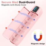 Daviky Automatic Pill Dispenser, Smart Pill Organizer with Alarm, Pill Box 7 Day with APP, Weekly Travel Pill Case, Portable Pill Reminder for Medicines, Supplements and Vitamins (Pink) - Image 4