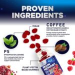 Brain Supplement Gummies for Concentration Memory & Focus Support - Brain Clarity Health with B6 B12, Phosphatidylserine, Coffee Extract, Nootropics Cognitive Vitamins for Adults - 60 Vegan Gummies - Image 3