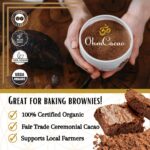 Ohm Raw Cacao Powder Organic Pure Unsweetened | Natural Source of Magnesium & Iron | Organic Chocolate Baking Powder/Drink Mix (33 Servings) - Image 6