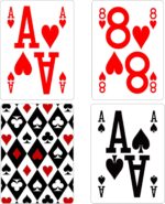 2 Pack Elite Low Vision Playing Cards, Large Print Playing Cards, Easy to Read Playing Cards for Visually Impaired, Educational Young Children