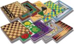 Classic Games, Enjoy 100 Different Games, Includes 5 Double-Sided Playing Boards, Fun for Children and Adults, For Ages 3 and up - Image 3