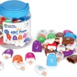 Learning Resources Mini ABC Pops, Vocabulary Words, Alphabet, Fine Motor Skills Toys, Toddler Learning Toys, Preschool Learning Activities, Kids Easter Gifts, Ages 3+,52 Pieces