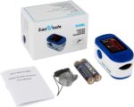 Zacurate 500BL Fingertip Pulse Oximeter Blood Oxygen Saturation Monitor with Batteries Included (Navy Blue) - Image 6