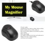 Portable Mouse Digital Magnifier, Electronic Visual Aid Tool with 10 Color Modes and Image Freeze, Electronic Low Vision Reading Aid Can be Connected to TV and PC - Image 3