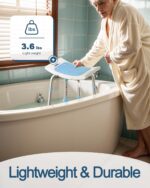 Shower Chair for Inside Shower, FSA/HSA Eligible 400 lbs Adjustable Shower Stool with Suction Feet, Shower Seat for Inside Tub Bathroom Bench Bath Chair for Elderly and Disabled - Image 5