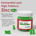 Zinc Gummies + Copper, Selenium, Vitamin C & D3, Fermented Zinc Supplements for Women and Men with Elderberry for Daily Immune Support, Powerful Antioxidant, High Absorption, Vegan, Sugar Free, 2 Pack - Image 3
