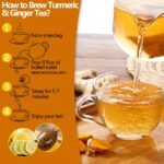 120 Premium Turmeric, Ginger, Cinnamon Blend Tea Bags, 100% Natural & No Additives & Caffeine Free. - Image 7