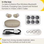 Jabra Enhance Plus Self-Fitting OTC Rechargeable Hearing Aids for Advanced Hearing Enhancement, Music and Calls – (Incompatible with Android) 4 Mics and Powerful Speakers, Made for iPhone – Gold Beige - Image 5