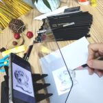 B5 Drawing Tracing Board Light Copy Pad Optical Image Reflection Projector Wireless Copy Board DIY Shadow Mirror Tracer with Stand for Artist Beginner Diamond Drawing Sketching - Image 9