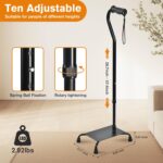 Stair Lifts for Elderly, Stair Climbing Cane for Seniors, Adjustable Stair Lifts and Half-Step Platform for Elderly Stable Stair Assistance for Easy Walking Up and Down Stairs - Image 5