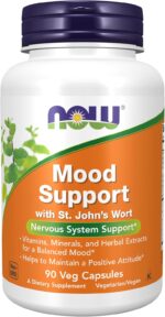 NOW Foods Supplements, Mood Support with St. John's Wort, Nutrient and Herbal Extracts, 90 Veg Capsules