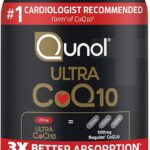 Qunol Ultra CoQ10 100mg Softgels- 3x Better Absorption, Antioxidant for Heart Health & Energy Production, Coenzyme Q10 Vitamins and Supplements, 3 Month Supply, 90 Count