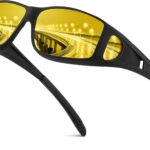 Night Vision Glasses for Men - Drive Bright Anti-glare Polarized Night Driving Glasses for Women Men