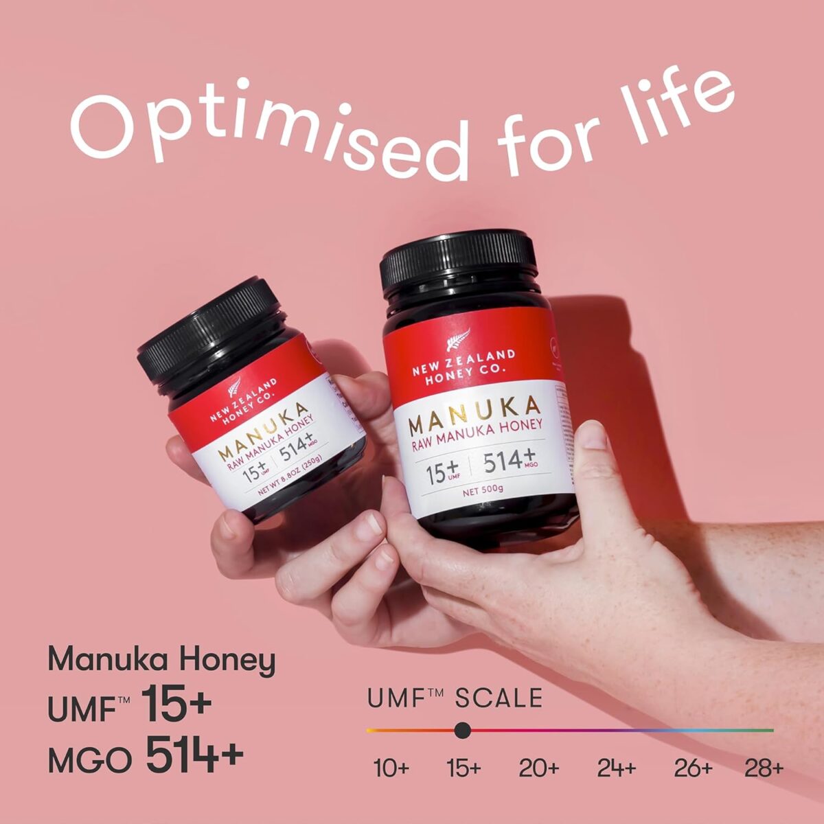 New Zealand Honey Co. Raw Manuka Honey UMF 15+ | MGO 514+, UMF Certified / 8.8oz - Image 4