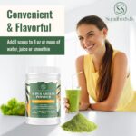 Super Greens Powder Superfood Supplement + Electrolytes & Tonic Herbs | Organic Greens, Adaptogens, Shilajit, Antioxidants, Prebiotic & Probiotic & Postbiotic | for Gut, Energy & Immune | 30 Servings - Image 7