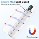 Daviky Smart Pill Organizer with Alarm, Bluetooth Daily Once a Day Pill Dispenser 7 Day with APP, Weekly Travel Pill Case, Portable Pill Reminder for Medicines, Supplements and Vitamins (White) - Image 4