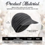 JenPen 4 Pcs Soft Chemo Cancer Hats for Women Breathable Bamboo Baseball Cap Slouch Viscose Hat for Hair Loss Cancer Headwear - Image 2