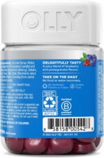 OLLY Glowing Skin Collagen Gummy, Hydrated, Youthful Skin, Hyaluronic Acid, Sea Buckthorn, Chewable Supplement, Berry, 25 Day Supply - 50 Count - Image 8