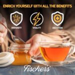 Fischer's 100% Organic Honey, USDA Certified, 24 oz Squeeze Bottle – Pure, Unfiltered, Raw Honey – All-Natural Sweetener – Rich Flavor Profile, Natural Honey Packed with Nutrients - Image 5
