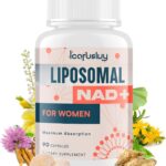 2000MG Liposomal NAD+ for Women, NAD+ Supplement, with Ashwagandha, Maca, Black Cohosh & Ginkgo Biloba, Max Absorption, NAD Plus - Menopause, Cognitive Clarity, Energy, Aging Defense, 90 Capsules