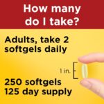 Nature Made Fish Oil 1000 mg Softgels, Fish Oil Supplements, Omega 3 Fish Oil for Healthy Heart Support, Omega 3 Supplement with 250 Softgels, 125 Day Supply - Image 6