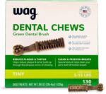 Amazon Brand-Wag Dental Dog Treats to Help Clean Teeth & Freshen Breath - Tiny - Amazon Vine