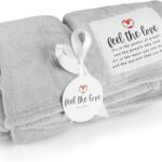 Get Well Blanket - Healing Blanket - Inspirational Blankets for Women/Men - Get Well Soon Gifts - Warm Hugs - Soft Fleece Throw Blanket - Strength - Healing Thoughts (Gray Fleece 50x65)