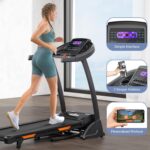 THERUN Incline Treadmill for Running and Walking, 300 lbs Weight Capacity Folding Treadmill with 0-15% Auto Incline, Wide Belt, 3.5HP, App, Heart Rate - Image 6