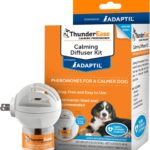 ThunderEase Dog Calming Pheromone Diffuser Kit | Powered by ADAPTIL | Vet Recommended to Relieve Separation Anxiety, Stress Barking & Chewing, and Fear of Fireworks & Thunderstorms (30 Day Supply)