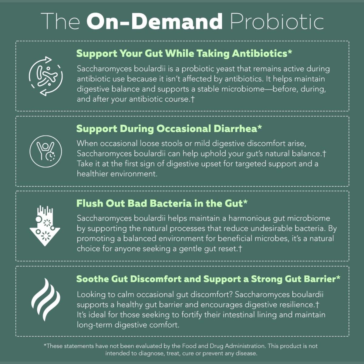 Organic Saccharomyces Boulardii - 10 Billion CFU - Clinically Validated CNCM I-1079 Probiotic Strain - Gut, Digestion & Healthy Bowel Support - First Organic Form of S. Boulardii Probiotic - 60 Count - Image 3
