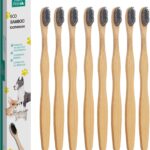 H&H Pets Bamboo Toothbrush Set for Dogs and Cats - Ultra Soft Bristles & Biodegradable Wooden Toothbrush, Puppy Supplies, Dog Dental Set, Eco-Friendly Pet Supplies (Large; 8-Count Pack)