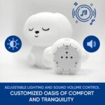 Mindfulness 'Breathing Puppy' | 4-7-8 Guided Visual Meditation Breathing Light | 3 in 1 Device with Night Light & Noise Machine for ADHD Anxiety Stress Relief Sleep - Gift for Kids Adult Women Men - Image 2