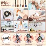 Crystals Necklace Holders and Healing Stones Set, 6Pcs Adjustable Crystal Cage with 7 Chakra Crystals and Healing Stones for Yoga, Meditation, Jewelry Gift and Home Decor - Image 7