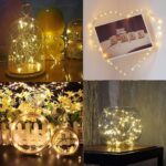 2 x Fairy Lights Battery Operated,Silver Wire Chains 8 Mode 16Ft/5Meter 50 LEDs Timer String Lights with Remote Control for Bedroom Christmas Party Wedding Decoration(Warm White) - Image 6