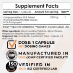 Nootropics Depot Cordyceps Mushroom Capsules | 10:1 Whole Fruiting Body Extract | 250mg | 60 Count | Cordyceps militaris - Image 2