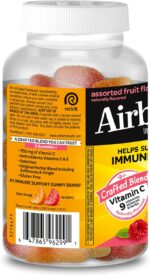 Airborne 750mg Vitamin C Gummies For Adults, Immune Support Gummies With Powerful Antioxidants Vit C & E, Caffeine Free - 2x63ct Bottle (42 Servings), Assorted Fruit Flavor - Image 14