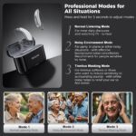 Rechargeable Hearing Aids for Seniors Adults, Advanced Multi Channel Digital BTE Hearing Assist, with Recycle Charging Case for 125 Hrs Backup Power, Auto-On/Off, Pair, Lucid508 - Image 6