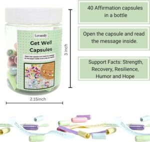 Get Well Soon Gifts - Message Capsule Bottle and Crochet with Card Uplifting Present Basket for Women Men Patients Family Coworker Friends After Surgery Recover Cancer Chemo - Image 2