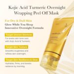 medicube Kojic Acid Turmeric Overnight Wrapping Peel Off Mask - Nourishes dull, uneven skin with hydrolyzed collagen for glowing skin and skin firmnes. Korean skincare, 2.53 fl. oz. - Image 3