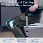 Toilet Safety Rails & Frames for Seniors,330 LBS Adjustable Foldable Toilet Safety Frame with Arms,Stand Alone,Stand Up Assistat for Seniors,with Sack,Fit Any Toilet,Easy Installation - Image 7