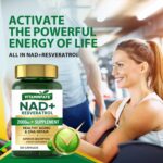 NAD+ Supplement 2000 mg - 120 Capsules True NAD+ & Resveratrol, NMN Alternative Supports Anti-Aging, Cellular Energy & Repair, Metabolism & Brain Boost for Men & Women - Image 2