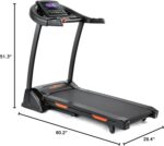 THERUN Incline Treadmill for Running and Walking, 300 lbs Weight Capacity Folding Treadmill with 0-15% Auto Incline, Wide Belt, 3.5HP, App, Heart Rate - Image 8