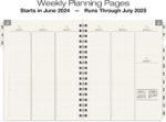 Global Printed Products Essential 8.5"x11" Monthly & Weekly 2024-2025 Planner - (8.5" x 11" - June 2024 Through July 2025) - Image 3