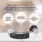 Behind The Ear Sound Amplifier - BTE Hearing Ear Amplification Device and Digital Hearing Aids for Seniors PSAD for The Hard of Hearing, Noise Reducing, Black, by MEDca - Image 2