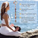 Tree of Life Hanging Chakra Stones, Crystals and Healing Stones Chakra Ornaments for Christmas Tree, Witchy Gifts, Dream Catchers and Meditation Accessories 7 Chakra Decor - Image 3