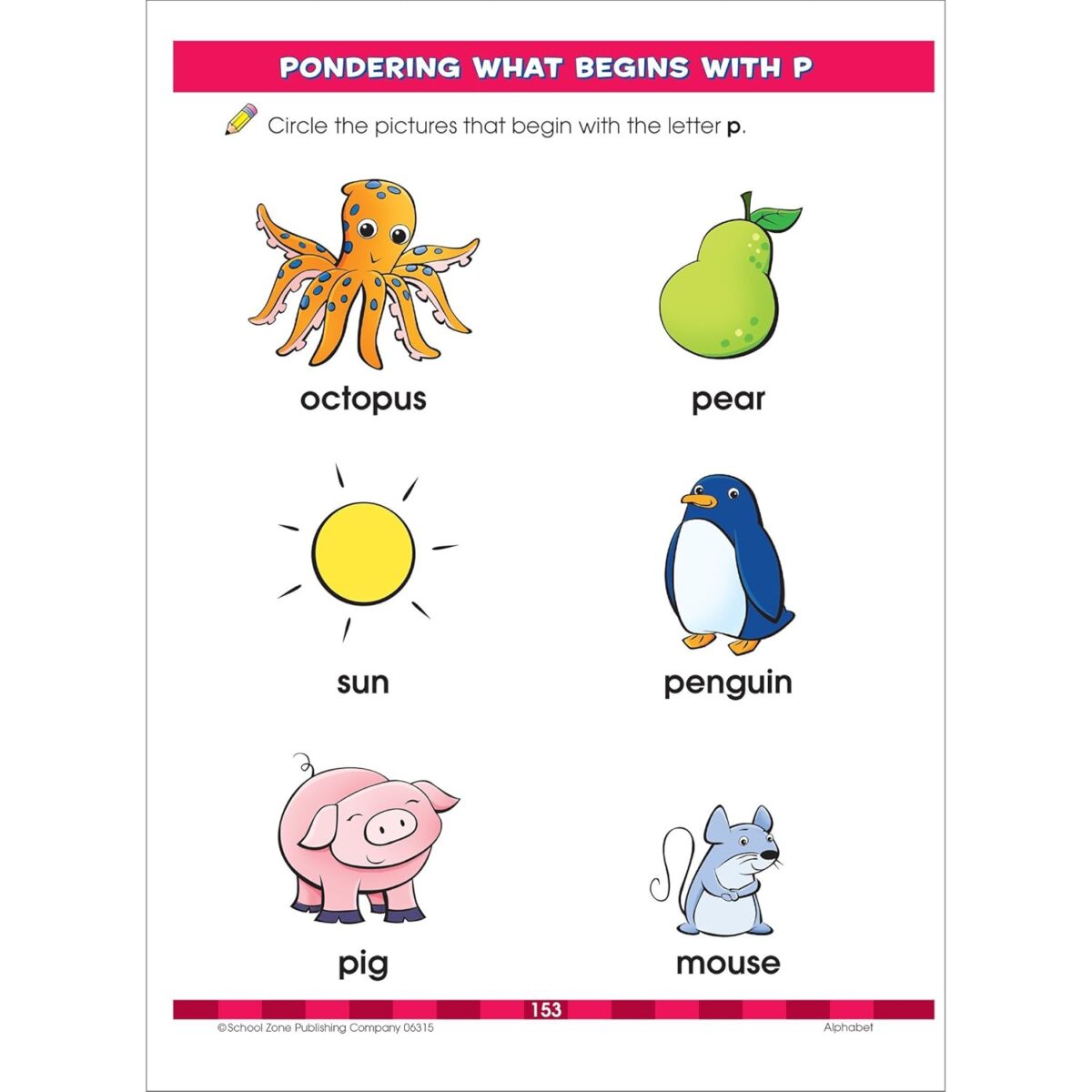 School Zone Big Preschool Workbook: 320 Pages, Toddler, Pre-K, ABCs, Alphabet, Basic Phonics, Writing Skills, Early Math & Numbers, Colors & Shapes, Matching, Follow Directions, Ages 3-5 - Image 5