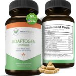 Adaptogen Immune, Adaptogens Supplements, Ashwagandha Supplements with Siberian Ginseng, Astragalus Root, and More - Promotes Healthy Body Functioning - Stress Relief Supplement, 120 Capsules