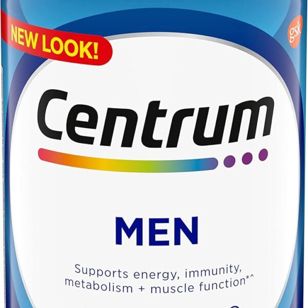 Centrum Multivitamin for Men, Multivitamin/Multimineral Supplement with Vitamin D3, B Vitamins and Antioxidants, Gluten Free, Non-GMO Ingredients - 250 Count