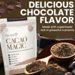 Philosophie Organic Cacao Magic Superfood Blend – Plant-Based Protein Powder with Raw Cacao, Reishi Mushroom & Maca Root – Unsweetened Vegan Chocolate Supplement, 32 Servings - Image 2
